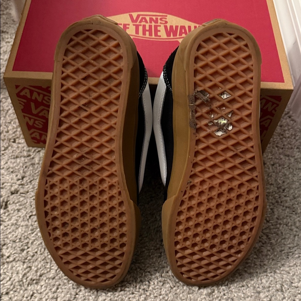 Vans Knu Skool Black and Gum Sneakers - Picture 4 of 5